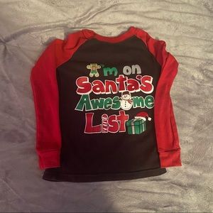 4t Neutral Christmas Long-sleeved Shirt